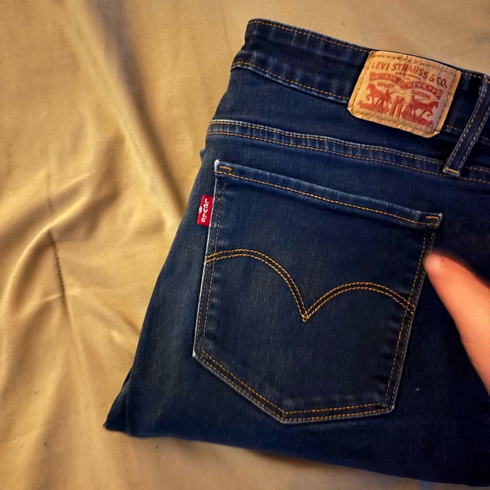 Levi's Women's Dark Blue Denim Jeans